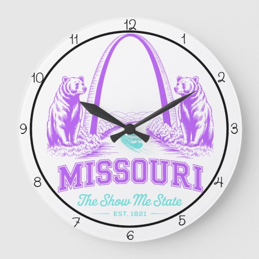 Missouri Show Me State Arch Grote Klok (Voorkant)