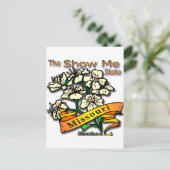 Missouri Show me State Hawthorn Briefkaart (Staand voorkant)