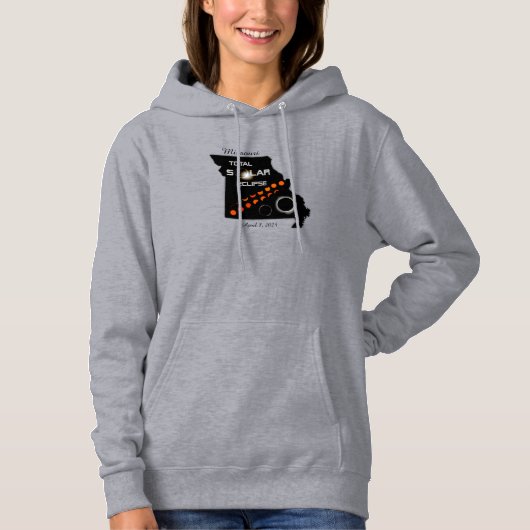 Missouri Solar Eclipse Dames Hoodie (Voorkant)