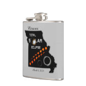 Missouri Solar Eclipse Flask Heupfles (Links)