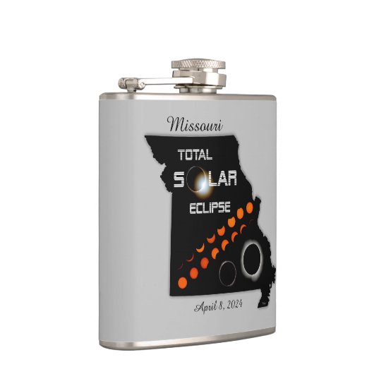 Missouri Solar Eclipse Flask Heupfles (Rechts)