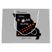Missouri Solar Eclipse Grote Gift Bag Groot Cadeauzakje (Voorkant)