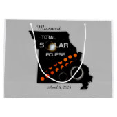 Missouri Solar Eclipse Grote Gift Bag Groot Cadeauzakje (Achterkant)
