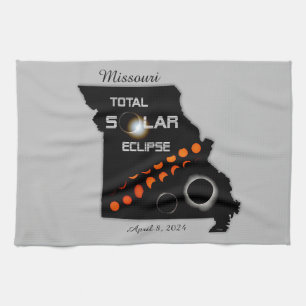 Missouri Solar Eclipse Keukenhanddoek