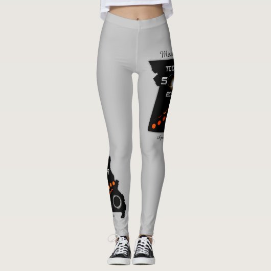 Missouri Solar Eclipse Leggings (Voorkant)