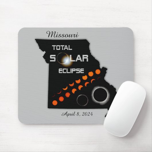 Missouri Solar Eclipse Mousepad Muismat (Met muis)
