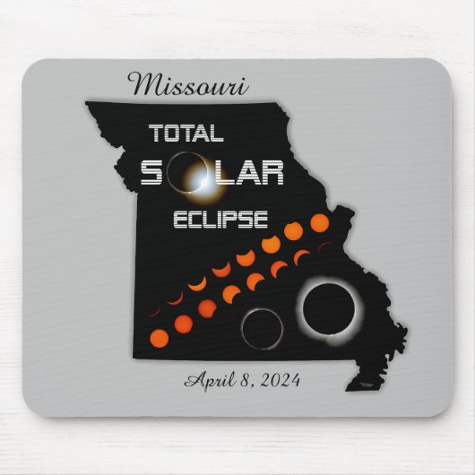 Missouri Solar Eclipse Mousepad Muismat (Voorkant)