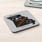 Missouri Solar Eclipse Onderzetter Set van 6 (Linkerzijde)