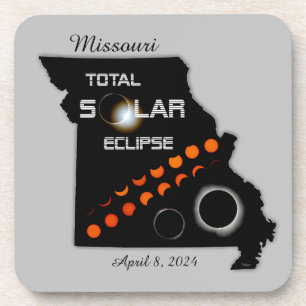 Missouri Solar Eclipse Onderzetter Set van 6