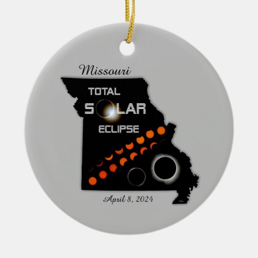Missouri Solar Eclipse Ornament (Voorkant)