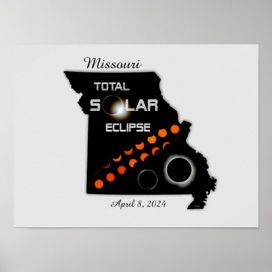 Missouri Solar Eclipse Poster (Voorkant)