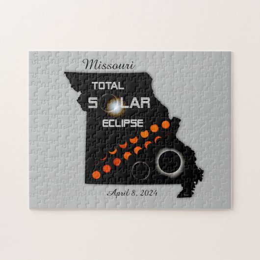 Missouri Solar Eclipse puzzel Legpuzzel (Horizontaal)