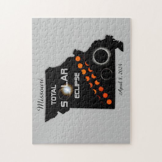 Missouri Solar Eclipse puzzel Legpuzzel (Verticaal)