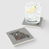 Missouri Solar Eclipse Stone Onderzetter (Zijkant)