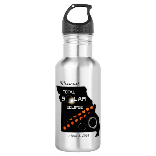 Missouri Solar Eclipse Waterfles (Voorkant)