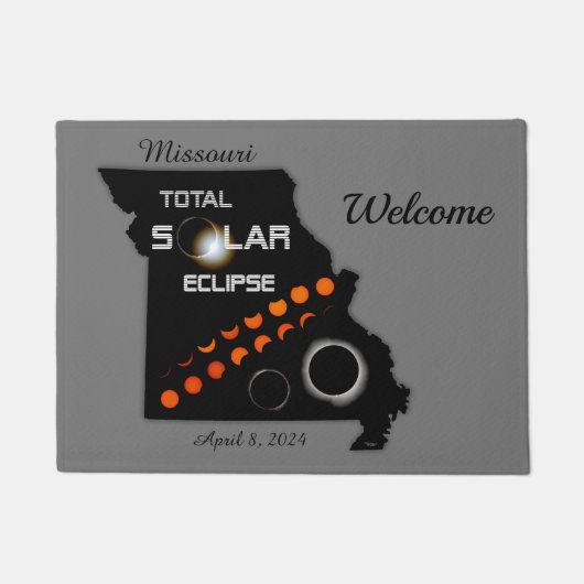 Missouri Solar Eclipse Welkom Deurmat (Voorkant)