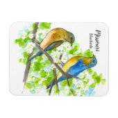 Missouri Souvenir Bluebirds Hawthorn Tree Magneet (Horizontaal)