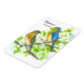 Missouri Souvenir Bluebirds Hawthorn Tree Magneet (Linkerzijde)