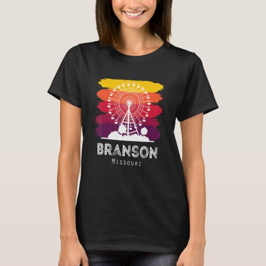 Missouri Souvenir Branson Travel Hike Camping Vaca T-shirt (Voorkant)