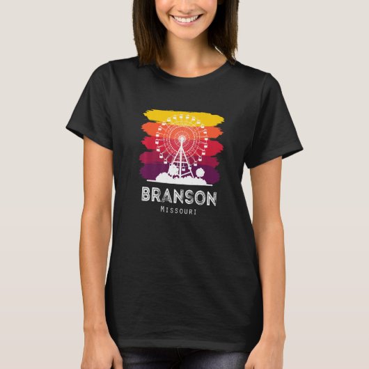 Missouri Souvenir Branson Travel Hike Camping Vaca T-shirt (Voorkant)