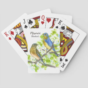 Missouri Souvenir spel Blauwvogels meidoorn boom Pokerkaarten