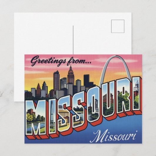 Missouri St. Louis Gateway Arch Briefkaart (Voorkant / Achterkant)