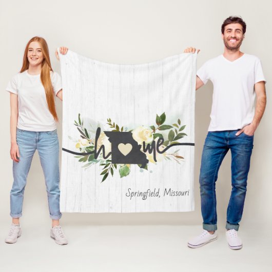 Missouri Staat - Gepersonaliseerd Uw Stad van het  Fleece Deken (In situ)