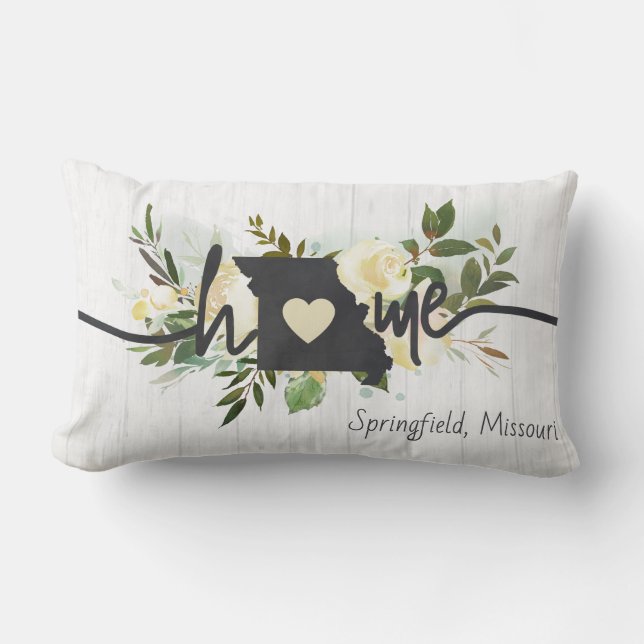 Missouri Staat - Gepersonaliseerd Uw Stad van het  Kussen (Voorkant)