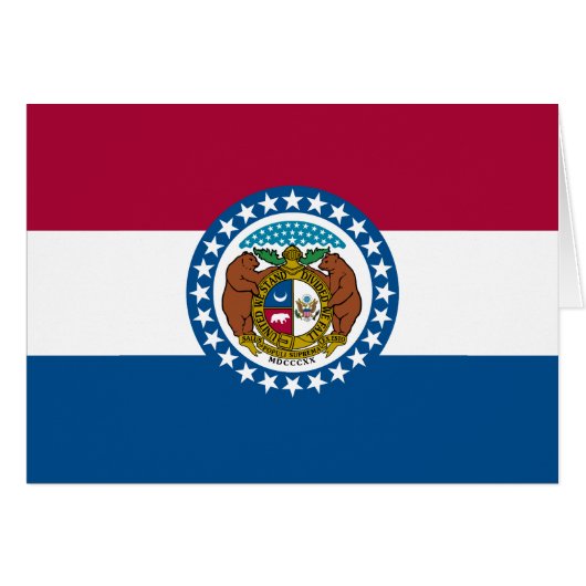 Missouri Staatsvlag (Voorkant Horizontaal)