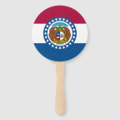 Missouri Staatsvlag Handwaaier (Achterkant)