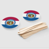 Missouri Staatsvlag Handwaaier (Niet-gemonteerd)