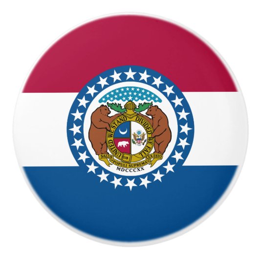 Missouri Staatsvlag Keramische Knop (Voorkant)