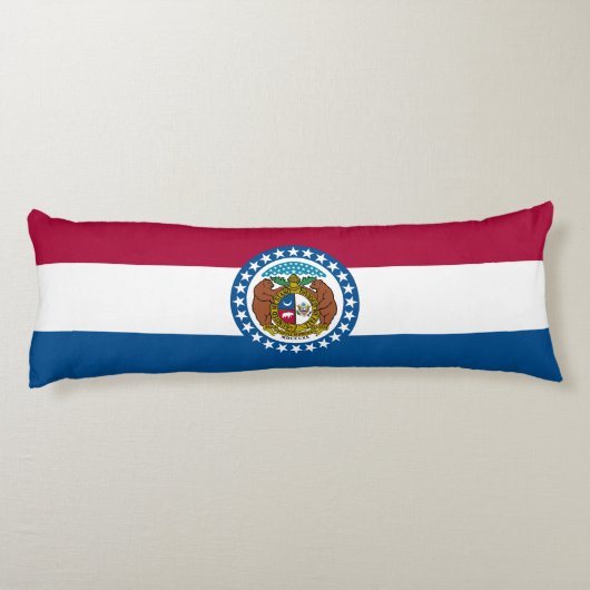 Missouri Staatsvlag Lichaamskussen (Achterkant)