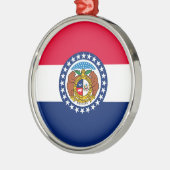 Missouri Staatsvlag Ontwerp Metalen Ornament (Links)