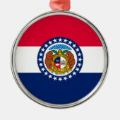 Missouri Staatsvlag Ontwerp Metalen Ornament (Voorkant)