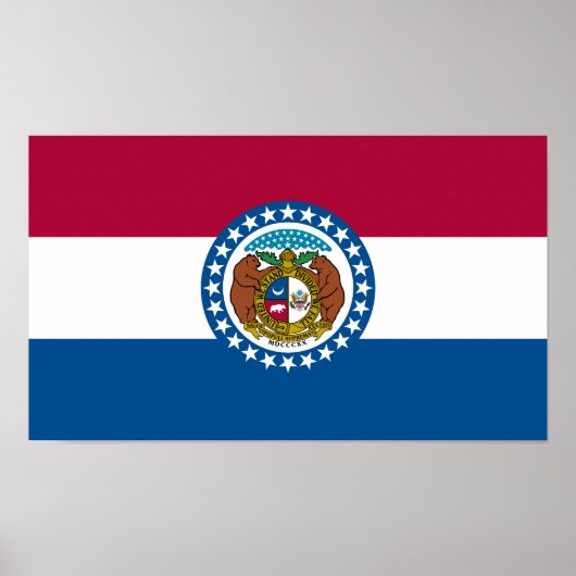 Missouri Staatsvlag Poster (Voorkant)