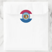 Missouri Staatsvlag Ronde Sticker (Tas)