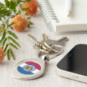 Missouri Staatsvlag Sleutelhanger (Zijkant)