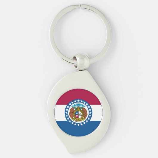 Missouri Staatsvlag Sleutelhanger (Voorkant)