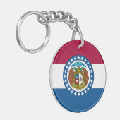 Missouri Staatsvlag Sleutelhanger (Voorkant Links)