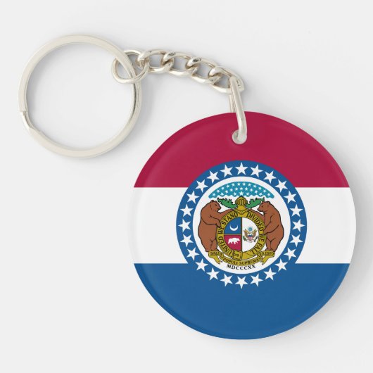 Missouri Staatsvlag Sleutelhanger (Voorkant)
