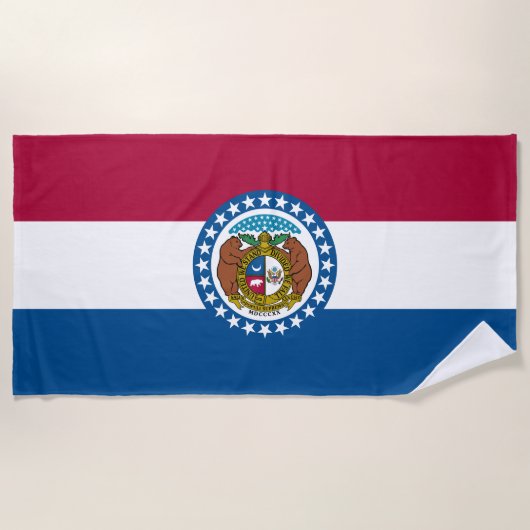 Missouri Staatsvlag Strandlaken (Voorkant)