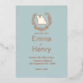 Missouri State Destination Wedding Folie Uitnodiging (Voorkant)