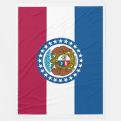 Missouri State Flag Print Patriot Fleece Deken (Voorkant)