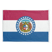 Missouri State Flag Print Patriot Kussensloop (Achterkant)