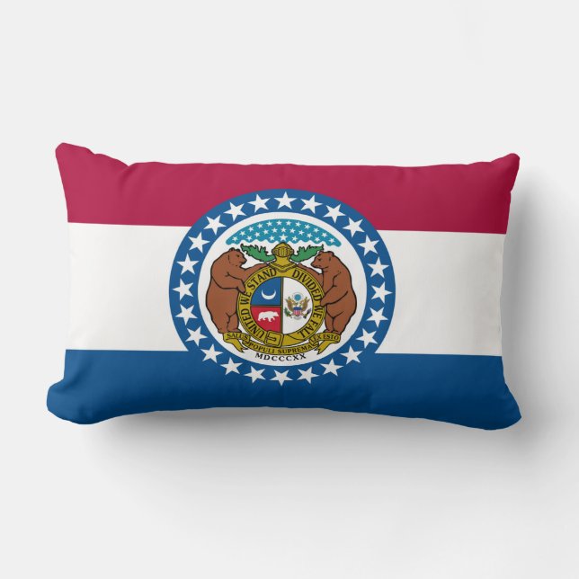 Missouri State Flag Print Patriottisch Kussen (Voorkant)