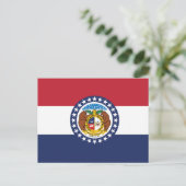 Missouri State Flag Show-Me State Seal Briefkaart (Staand voorkant)