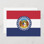 Missouri State Flag Show-Me State Seal Briefkaart (Voorkant / Achterkant)