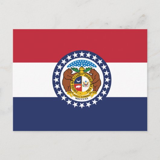 Missouri State Flag Show-Me State Seal Briefkaart (Voorkant)