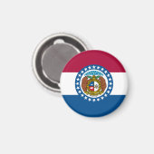 Missouri State Flag USA Magneet (Voorkant / Achterkant)